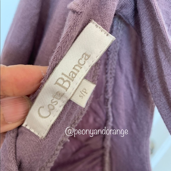 Size S: Costa Blanca, Gorgeous Purple long sleeve mini dress. - Picture 3 of 6